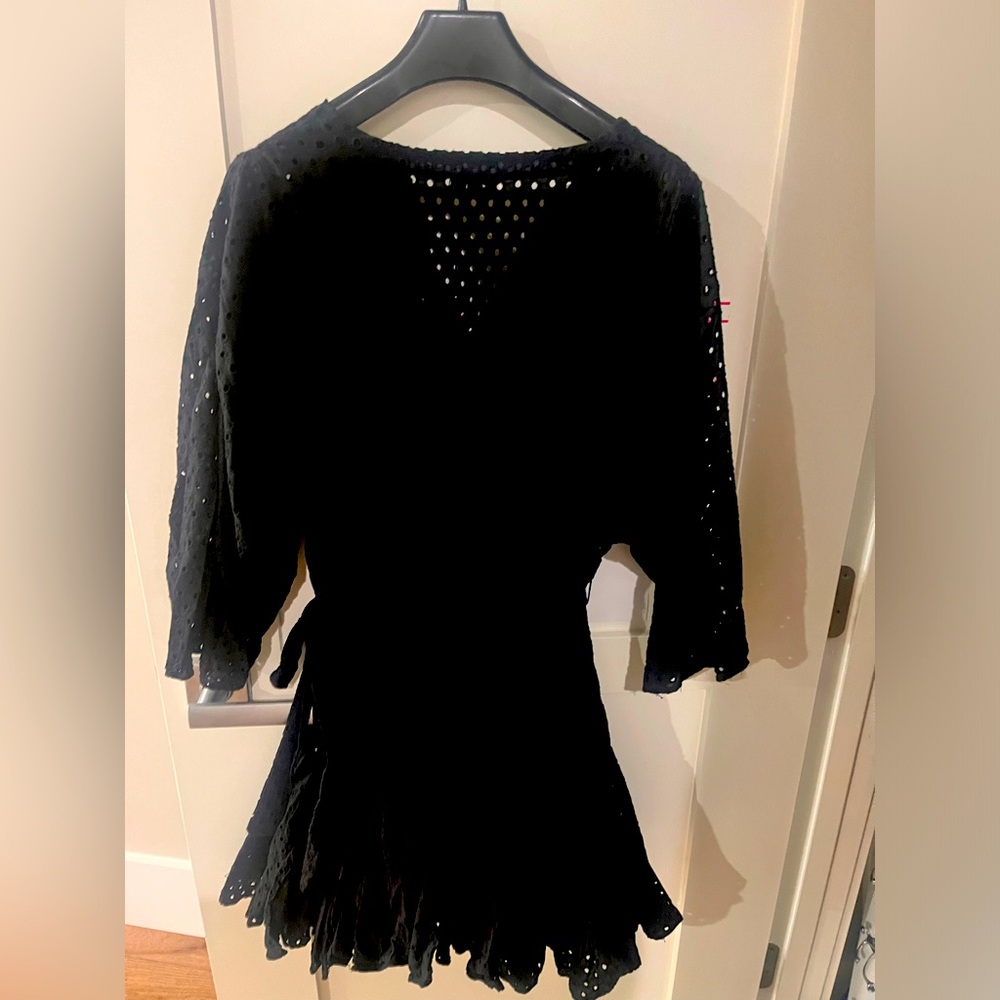 Rhode black eyelet dress